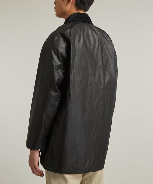Barbour Beaufort Black Waxed Jacket | Liberty