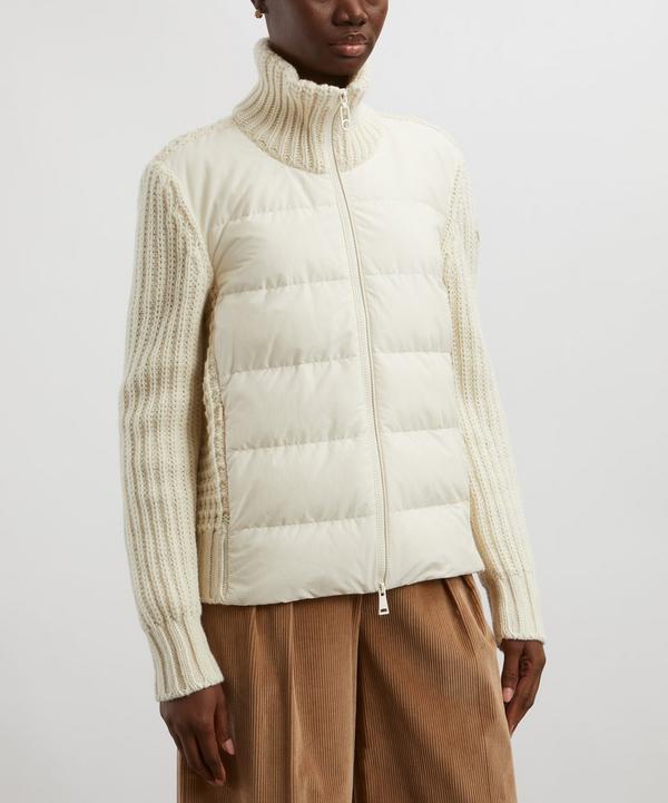 Moncler Padded Wool and Cashmere Zip-Up Cardigan | Liberty
