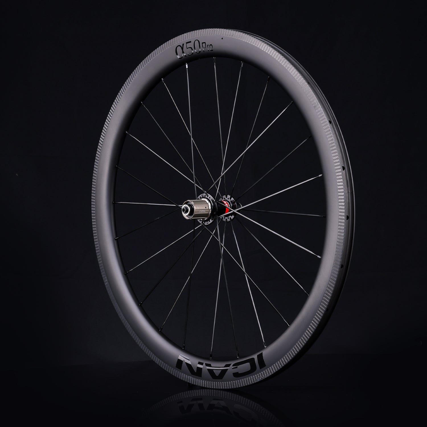 50mm 深さ 700C カーボンロードホイール Alpha 50 – ICAN サイクリング