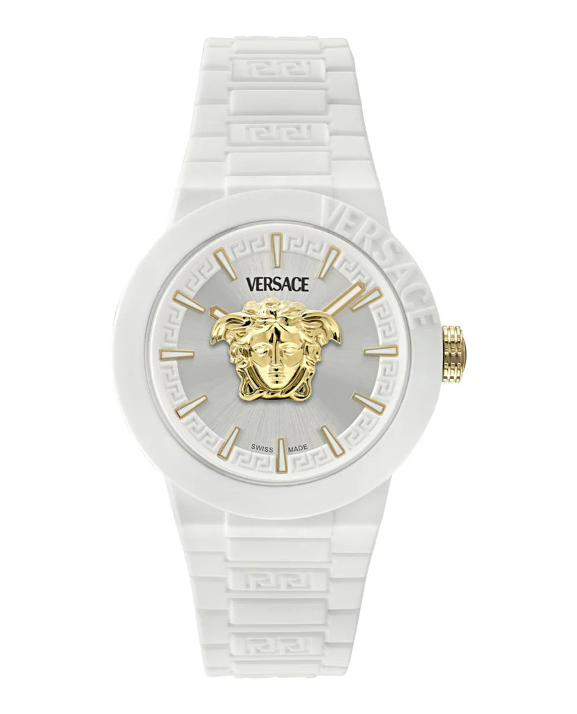 Versace White V-Pop Silicone Watch – ICETIME LUXE