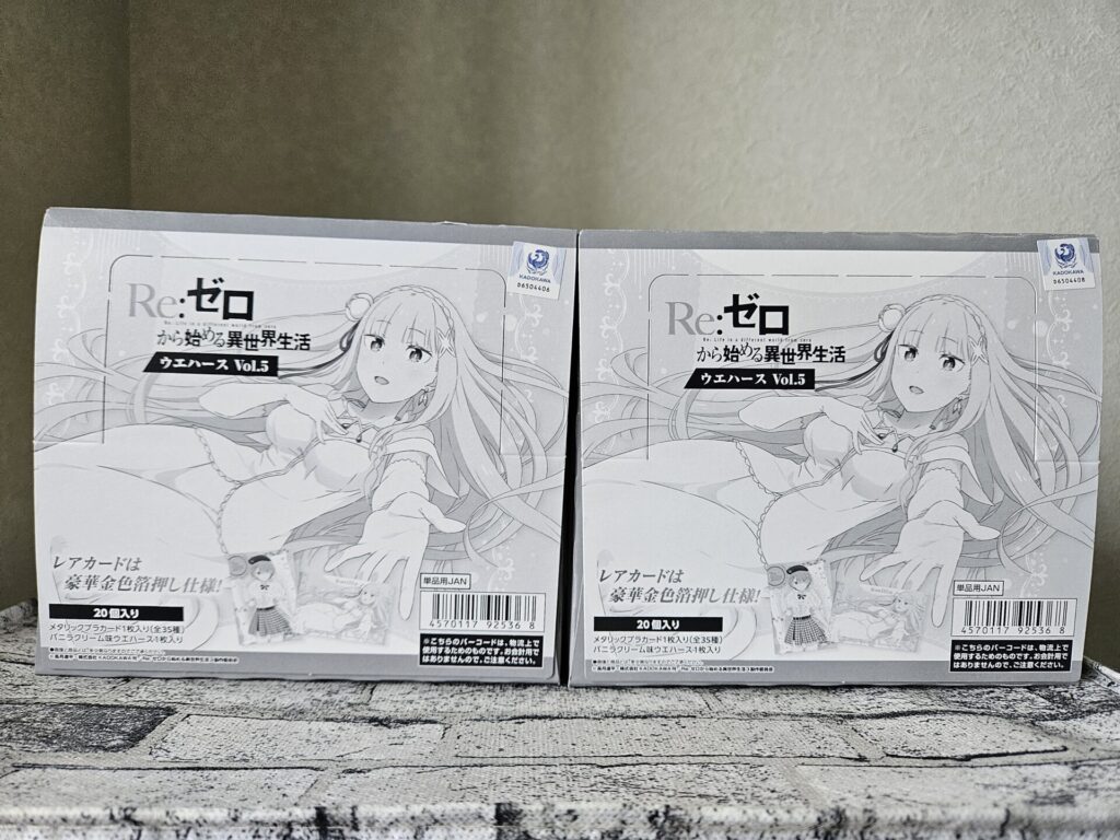 ウエハース】Re:ゼロから始める異世界生活ウエハース vol.5を2ボックス