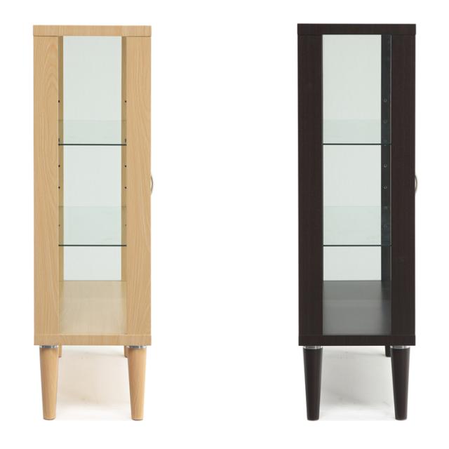 シェイプ75 コレクションケース 幅75 高さ100 完成品 脚付き リビング