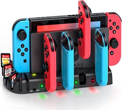 Switch & Switch 有機EL ジョイコン 充電スタンド Switchドックと一
