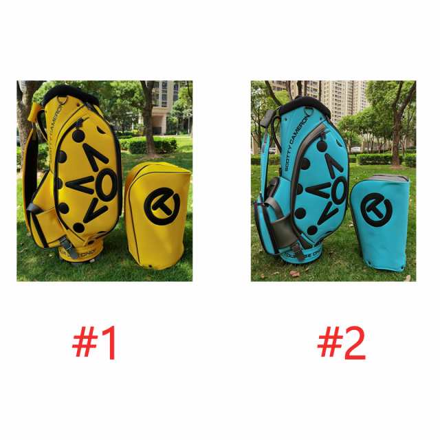 186124。スコッティキャメロン キャディバッグ ゴルフバッグ オレンジ