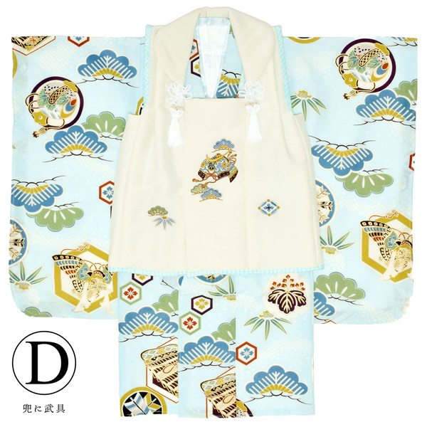 七五三 着物 3歳 男の子 753 着物 3歳 ブランド被布セット 「小町kids