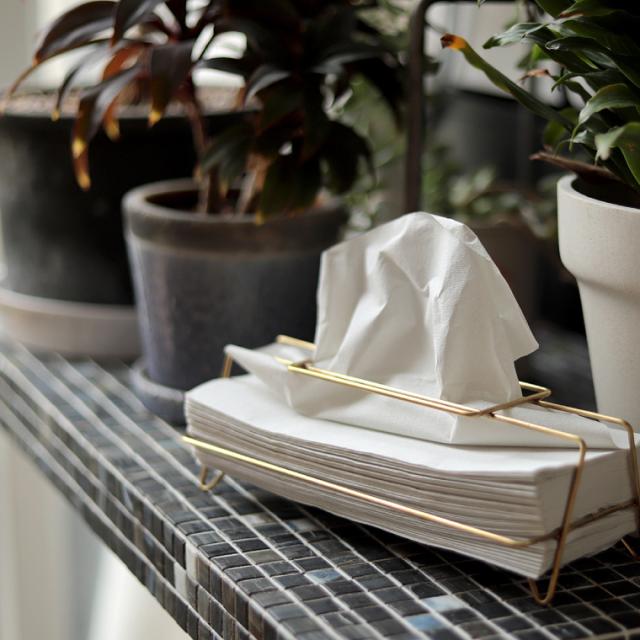 リタ ティッシュケース 真鍮 ゴールド おしゃれ ティッシュカバー