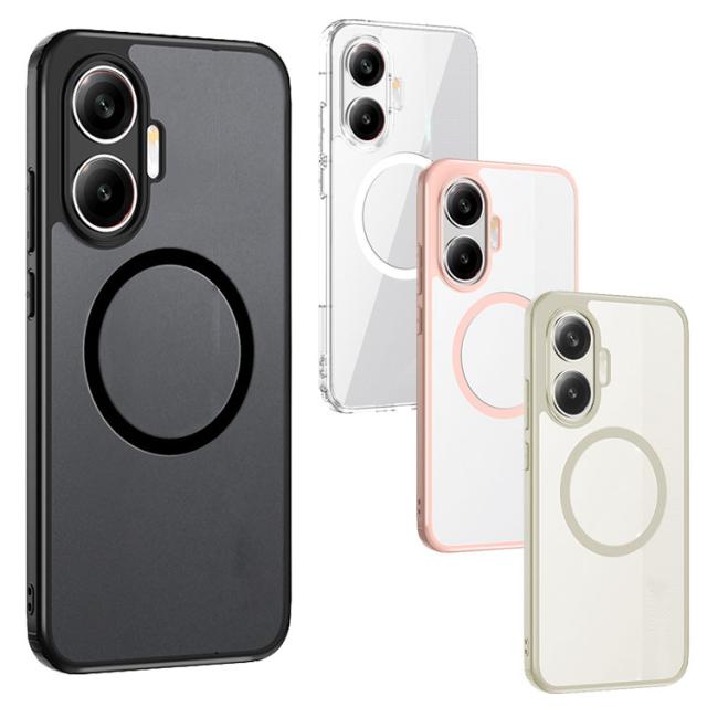 POCO F7 クリアケース カバー 背面透明 / マット TPU+プラスチック