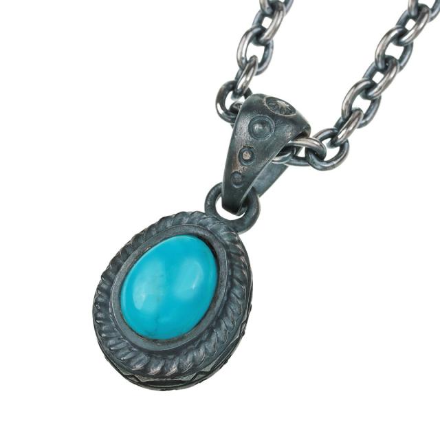 ターコイズ ネックレス ペンダントトップ メンズ レディース シルバー
