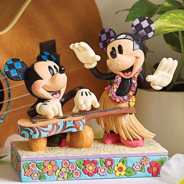 Jim Shore x Disney Traditions - Mickey & Minnie Hawaii Figurine