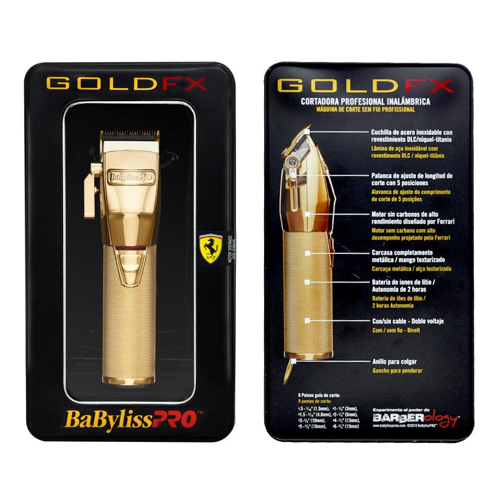BaBylissPRO GoldFX Cordless Clipper li Fx870G - IdealBarberSupply