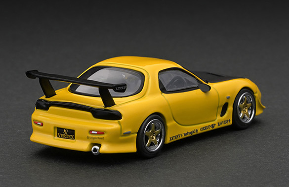 T64G-022-YL 1/64 VERTEX Mazda RX-7 FD3S Yellow Metallic | LINE UP