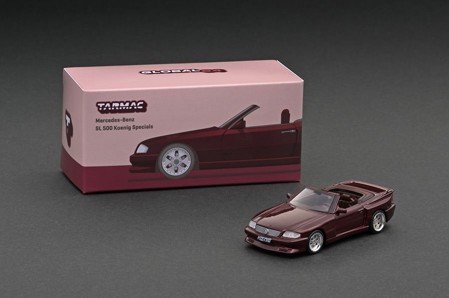 T64G-045-BO 1/64 Mercedes-Benz SL 500 Koenig Specials Bordeaux