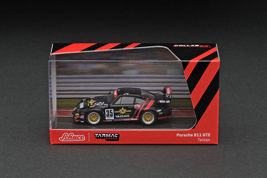 T64S-004-TAI 1/64 Porsche 911 (993) GT2 JGTC Taisan Starcard #35
