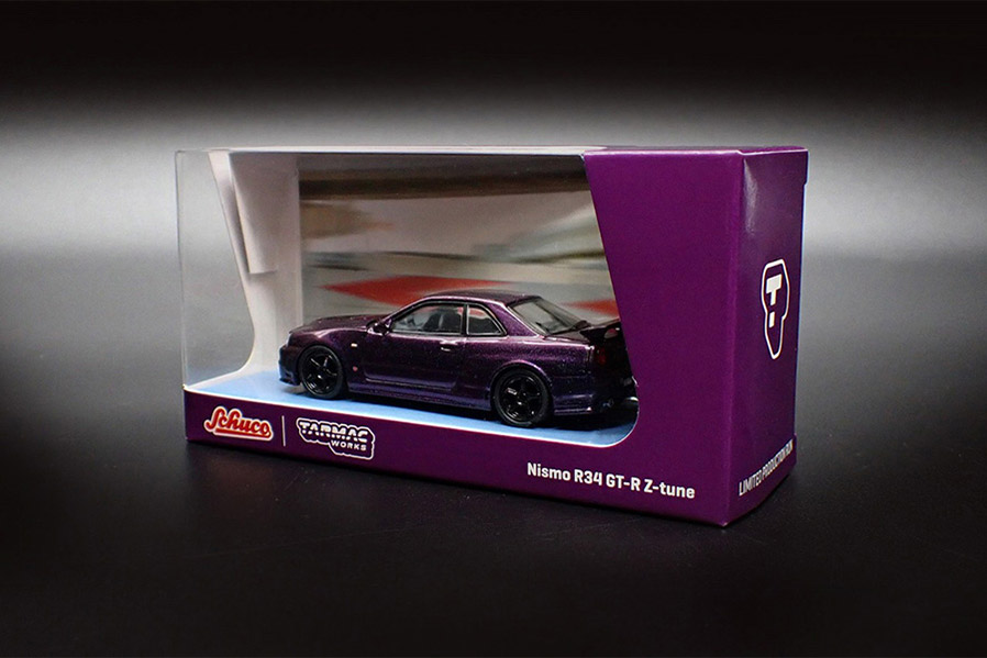 T64S-014-MNP 1/64 Nissan Skyline GT-R (R34) Z-tune Midnight Purple