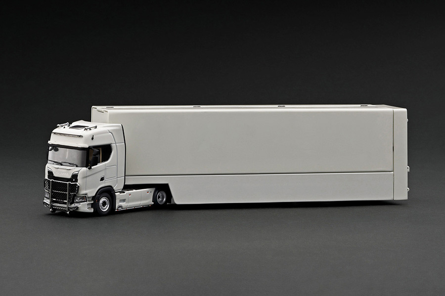 TK-KF037-4 1/64 Scania transport vehicle White ※トレーラーヘッド +