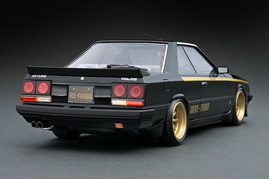 IG0986 1/18 Nissan Skyline 2000 RS-Turbo (R30) Black | LINE UP