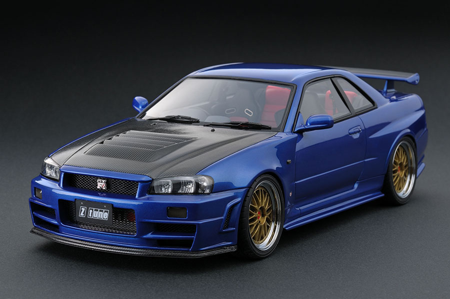 IG0017 1/18 Nismo R34 GT-R Z-tune Bayside Blue | LINE UP
