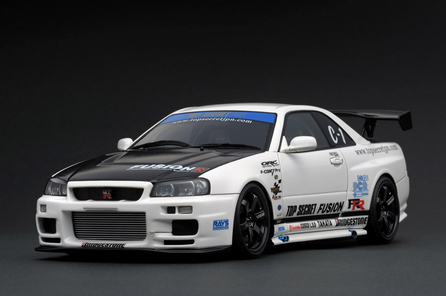 IG1477 1/18 TOP SECRET GT-R (BNR34) White | LINE UP | [公式