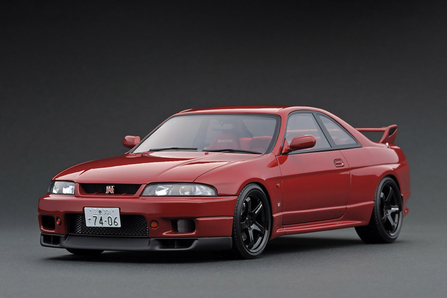 IG1841 1/18 Nissan Skyline GT-R (BCNR33) Matsuda Street Wine Red