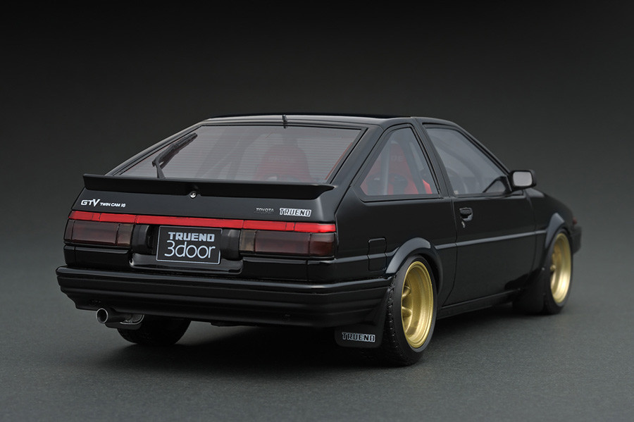 IG1057 1/18 Toyota Sprinter Trueno(AE86) 3Dr GTV Black | LINE UP