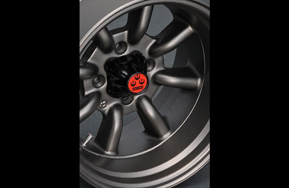 IG1075 1/6 RS Watanabe EIGHT SPORK Wheel Black / Silver ※センター