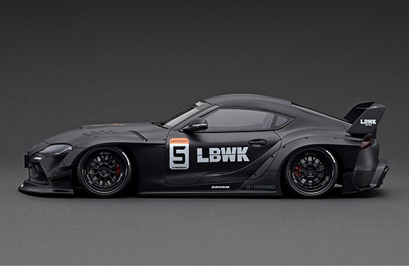 IG2652 1/18 LB-WORKS TOYOTA SUPRA (A90) Matte Black With Mr. Kato