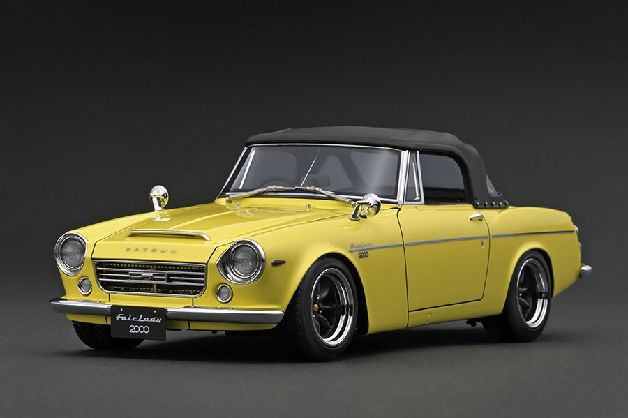 IG2714 1/18 DATSUN Fairlady 2000 (SR311) Yellow With Engine | LINE