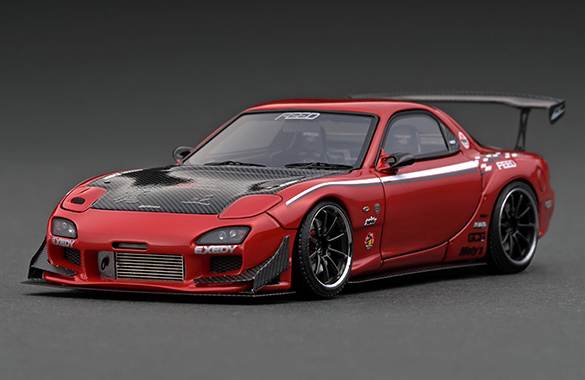 IG2183 1/43 FEED RX-7 (FD3S) 魔王 Red With Engine | LINE UP