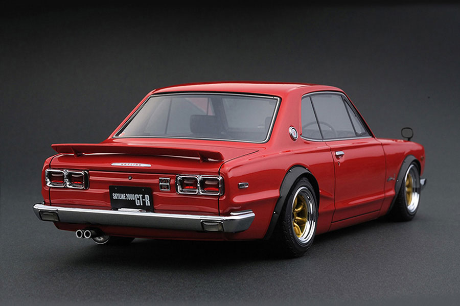 IG3616 1/18 Nissan Skyline 2000 GT-R (KPGC10) Red | LINE UP