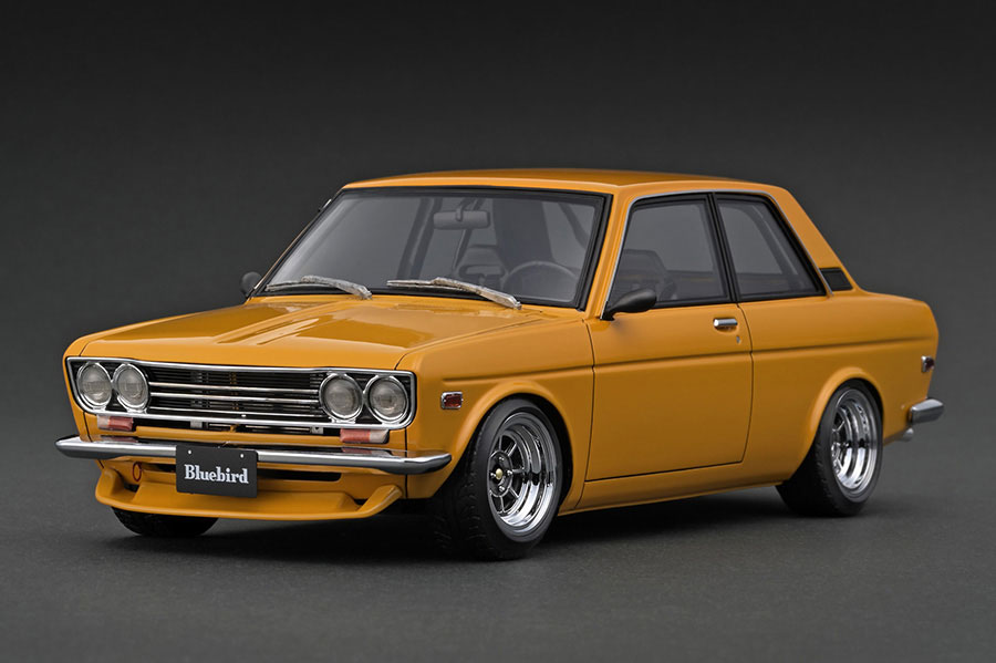 IG3304 1/18 Datsun Bluebird (510) Brown With Engine | LINE UP