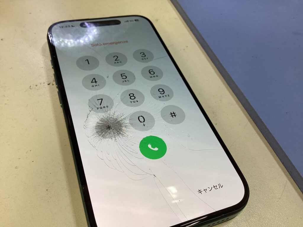 iPhoneの画面が割れてしまった！ iPhone 16の液晶画面の修理なら小山市