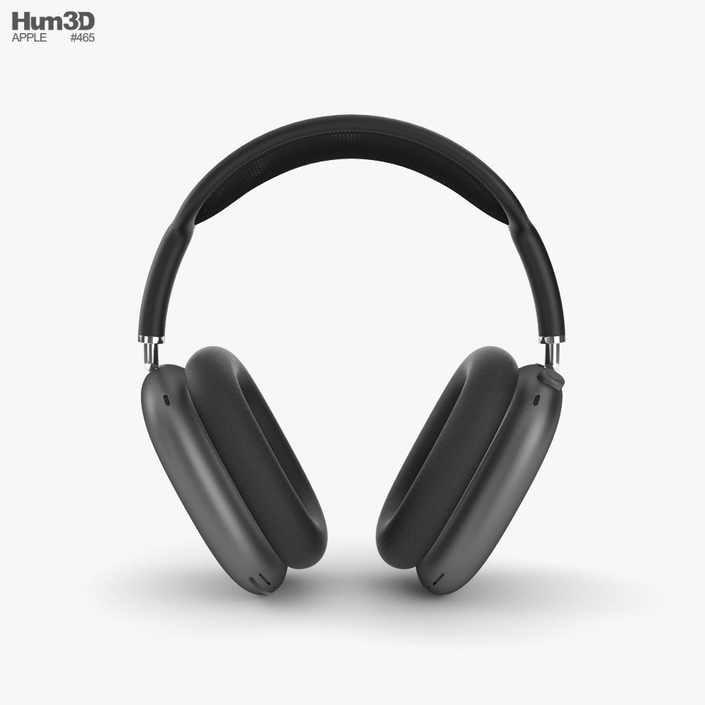 アップル エアポッズ マックス スペースグレイ 3Dモデル