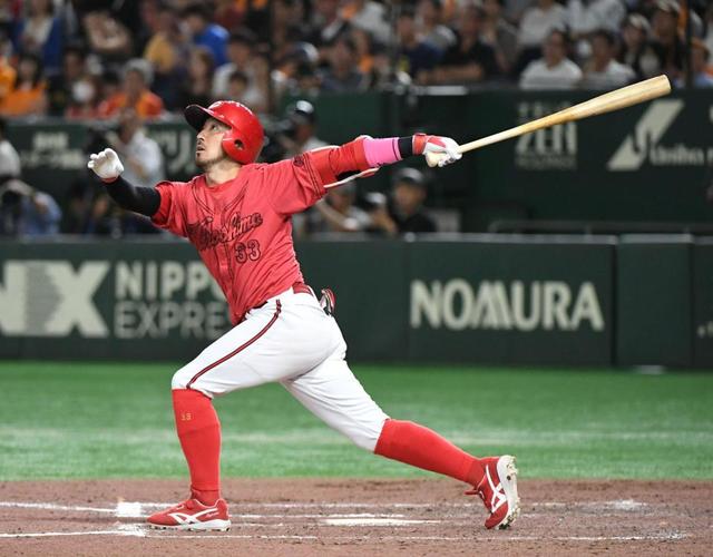 広島・菊池が決勝の勝ち越し弾 チームトップタイの6発にも「バットで