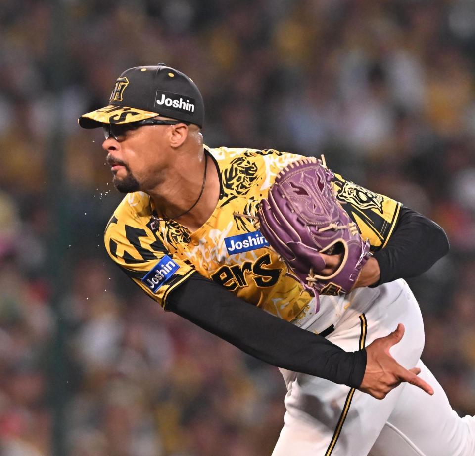 阪神 デュプランティエが7回2失点10奪三振 リーグトップの105K