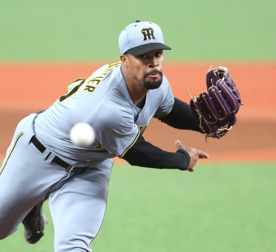 阪神・デュプランティエ3回5K来日最速154キロ 開幕ローテ残り1