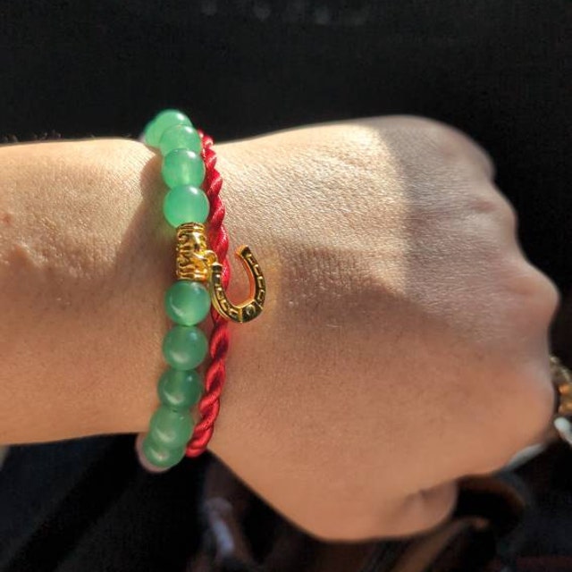 Lucky Horseshoe Charm Casino Bracelet, Money Maker Bracelet, Good