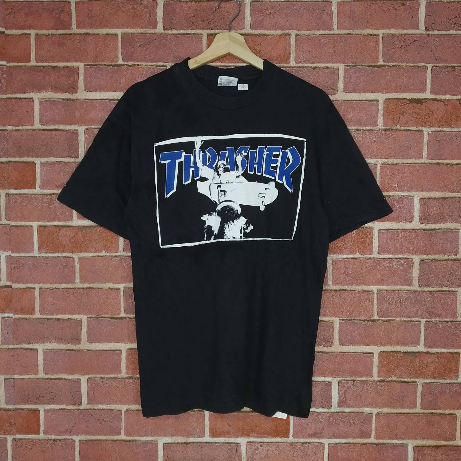 Rare!! Vintage 90s Thrasher Skateboard Thrasher Magazine Skate T