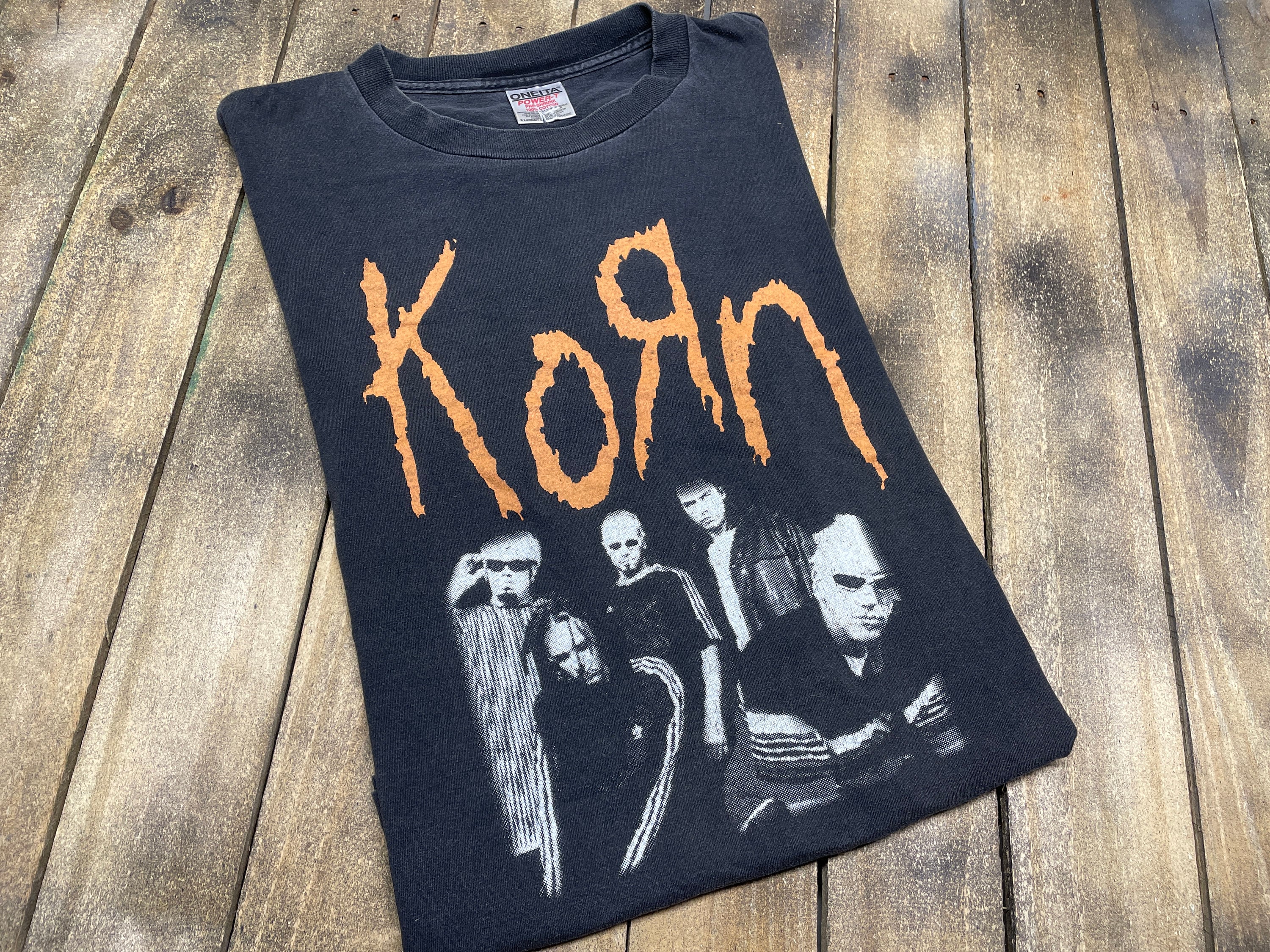 KORN life is peachy 1996 tour 90s XL t shirt * nu metal mall goth