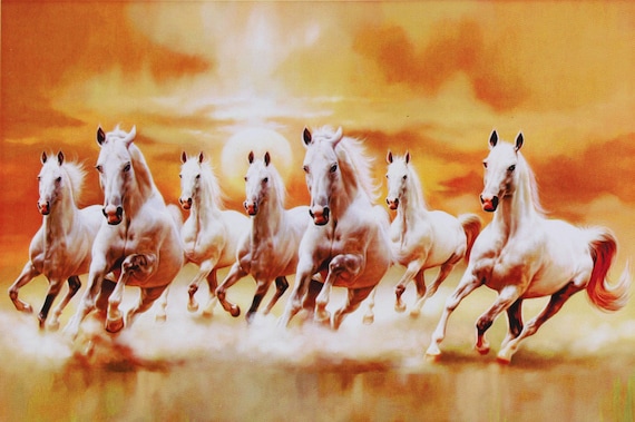 Running Horses Sparkle Print Sticker Poster (30 X 60 Inches) - Etsy