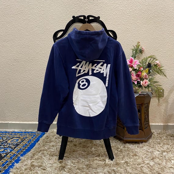 Pick!! Stussy 8 Ball Big Logo Hoodie Navy Size Medium - Etsy