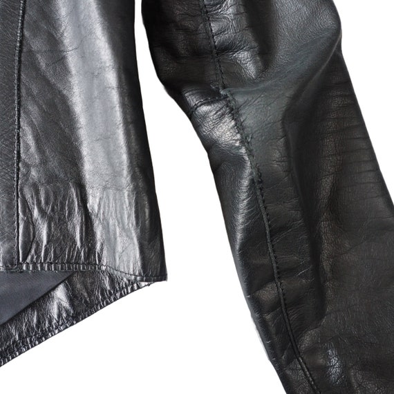 HELMUT LANG - Archive Black Asymmetrical Layered Leat… - Gem