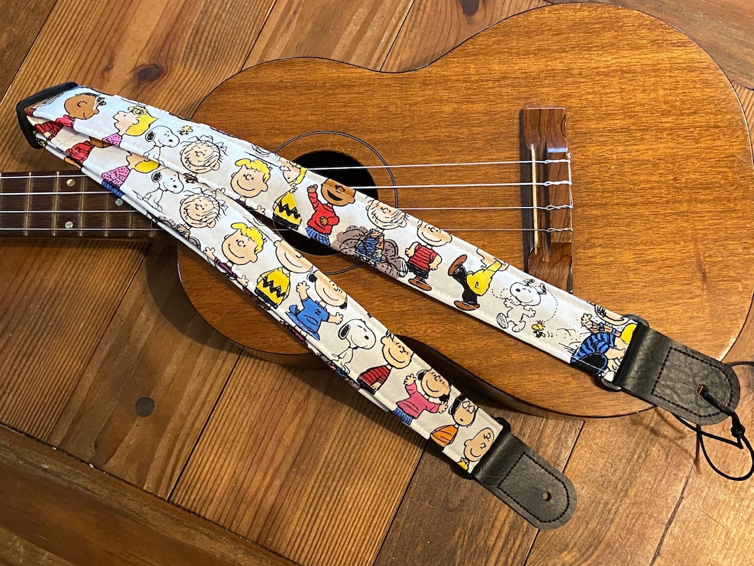 ピーナッツ スヌーピー ウクレレストラップ：ハンドメイド ヴィーガン