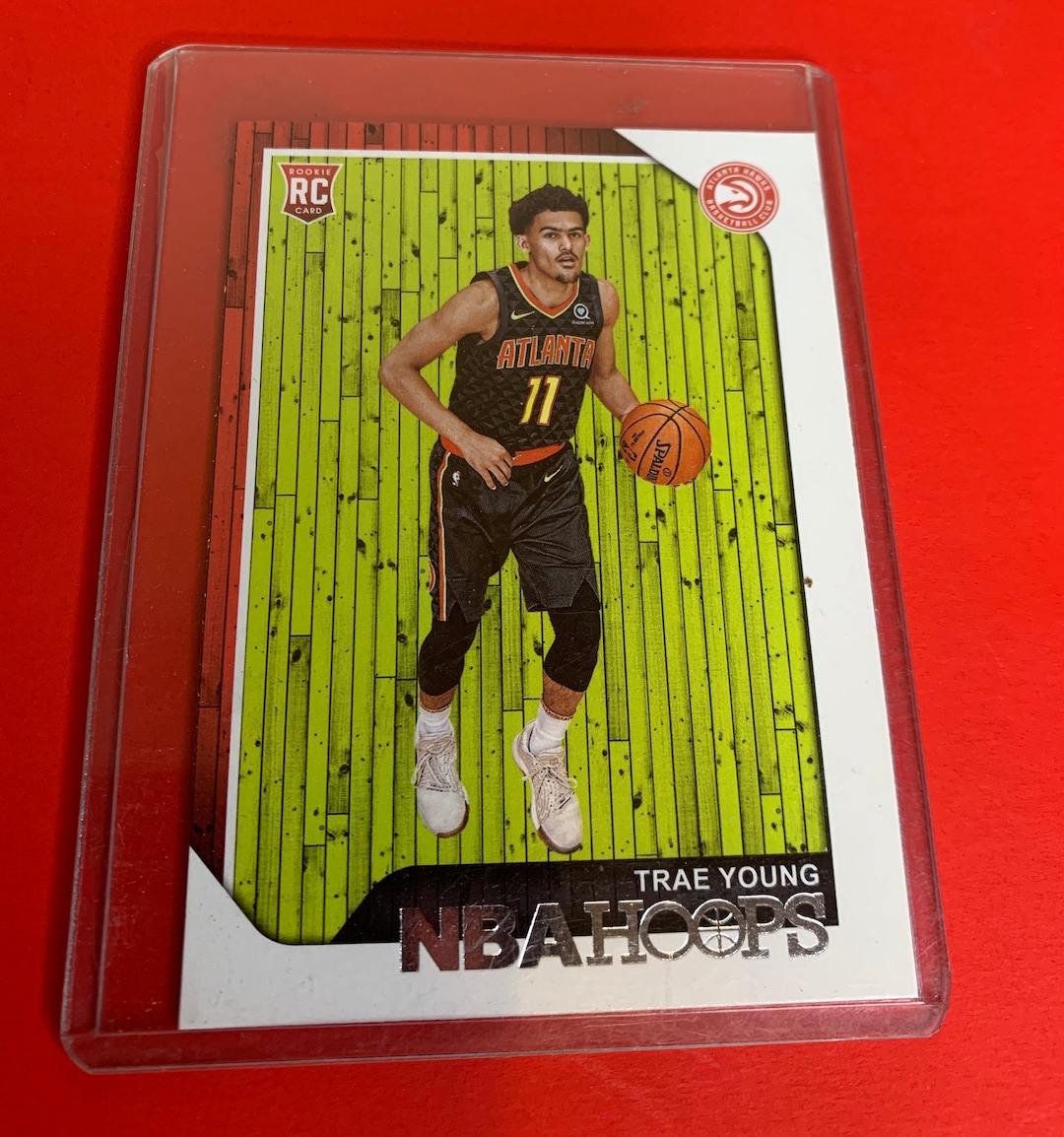 Trae Young Rookie Card NBA Hoops Atlanta Hawks Basketball No. 250