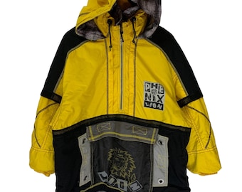 ヴィンテージ 1990 年代 ELLESSE ブルドッグ スキー ジャケット L