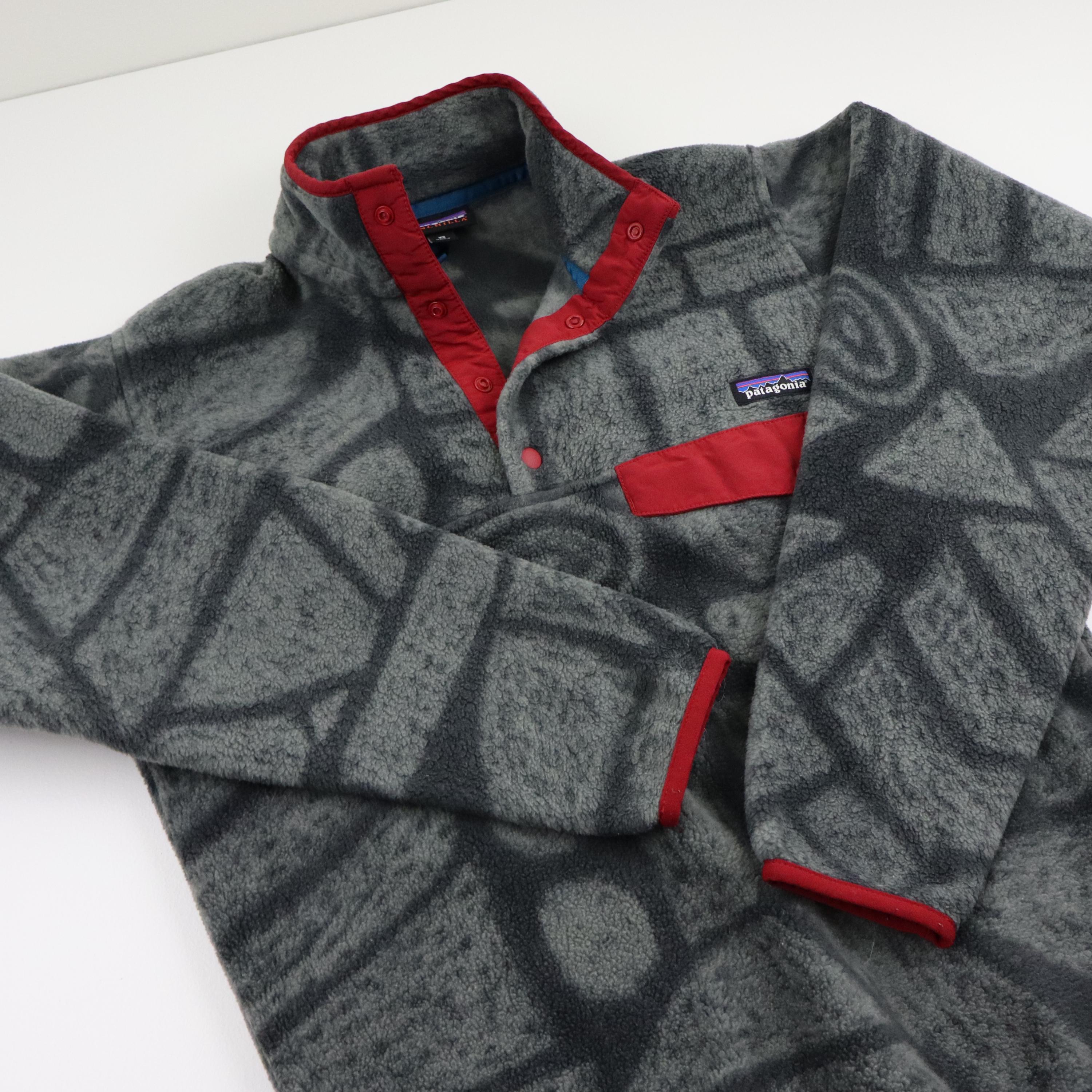 Vintage Y2K Patagonia Rare Aztec Tribal Geo Stone Shale Synchilla