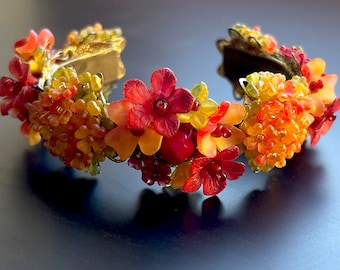 COLLEEN TOLAND フラワーブレスレット 2018年新作 マリーゴールド