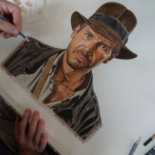 ケビン・コスナー -ウォーターワールド- 映画の絵（プリント） - Etsy 日本