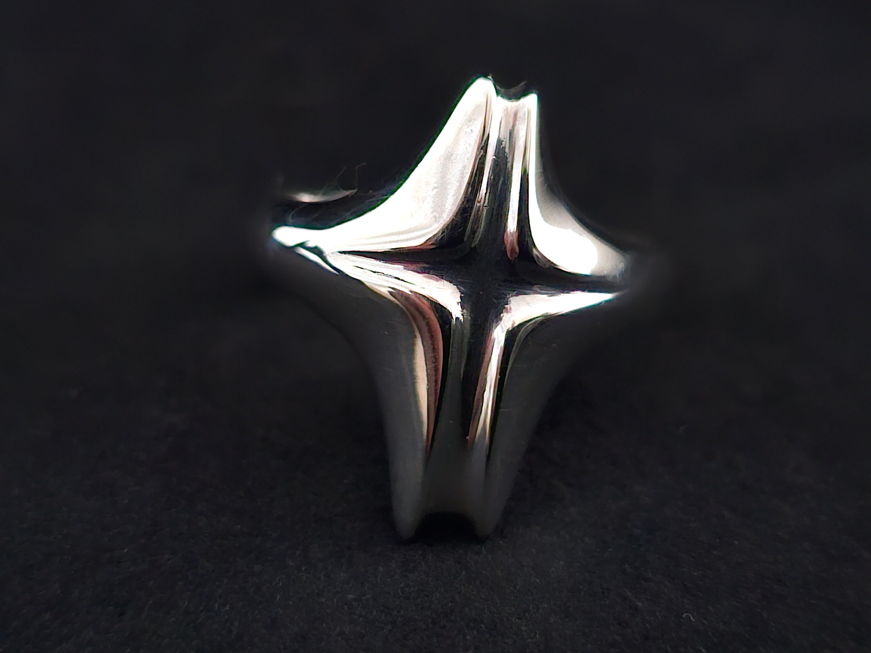 ジョージ ジェンセン、モダニスト スターリングシルバー リング、#129