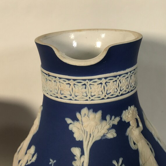 1900 年頃 ウェッジウッド ブルーディップ ジャスパーウェア