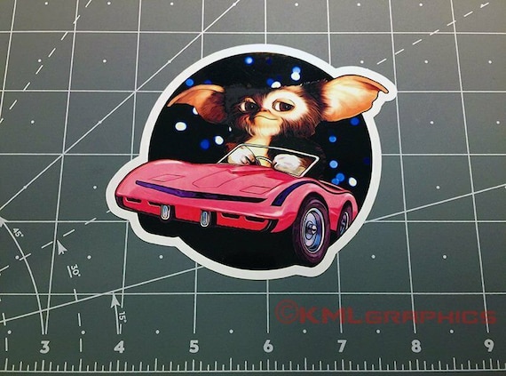 グレムリン ギズモ ピンク コルベット 車 映画 ステッカー デカール 80